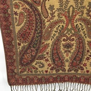 Paisley Wrap shawl, Shrug or table runner Size is OS